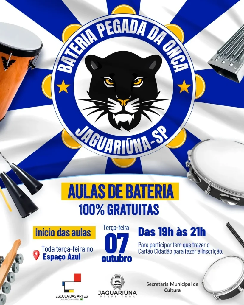 jaguariuna-oferece-pela-primeira-vez-aulas-de-bateria-de-escola-de-samba-na-escola-das-artes