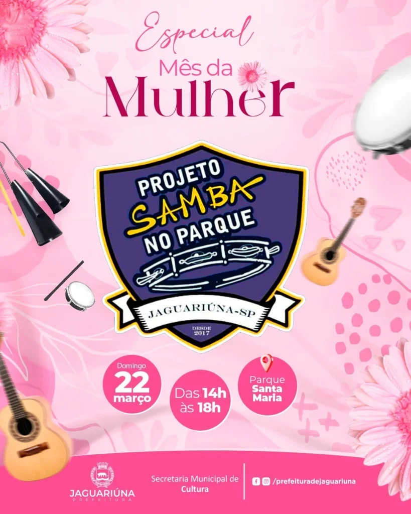samba-no-parque-em-jaguariuna-tera-edicao-especial-dedicada-as-mulheres-neste-domingo