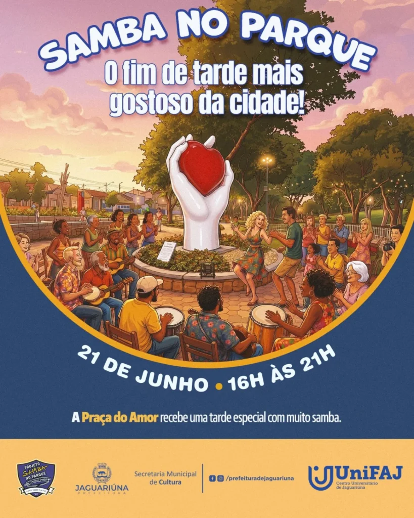 Samba no Parque realiza-se na próximo domingo na Praça do Amor em Jaguariúna samba-no-parque-acontece-neste-domingo-na-praca-do-amor-em-jaguariuna