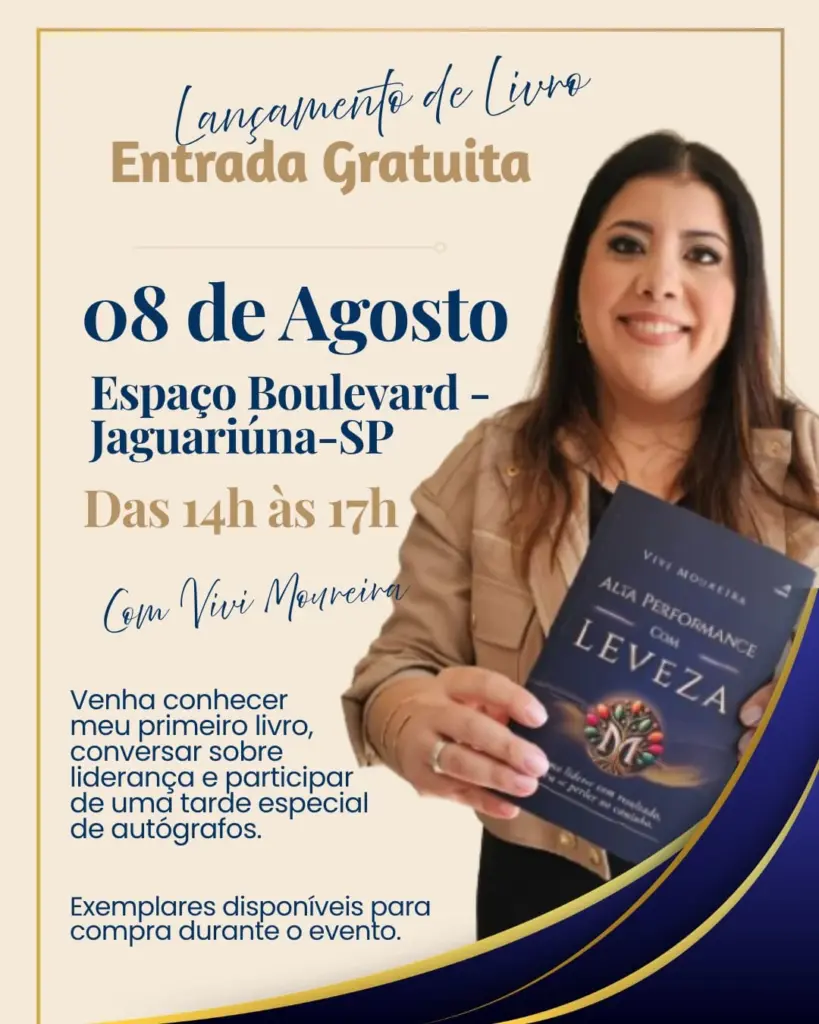 Livro “Alta Performance com Leveza” será lançado sábado agora em Jaguariúna livro-“alta-performance-com-leveza”-sera-lancado-neste-sabado-em-jaguariuna