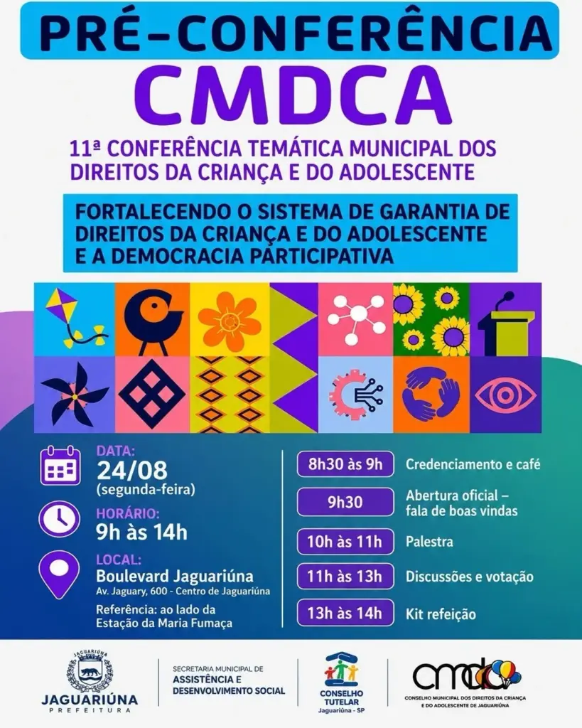 Jaguariúna faz Pré-Conferência dos Direitos da Criança e do Adolescente na segunda-feira jaguariuna-realiza-pre-conferencia-dos-direitos-da-crianca-e-do-adolescente-na-segunda-feira